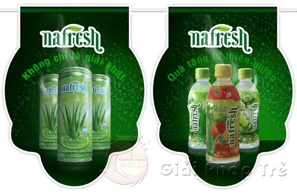 Thiết kế hệ thống thương hiệu sản phẩm nước giải khát Nafresh